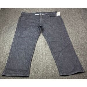 NWT Perry Ellis Jeans Mens 46x30 Dark Wash Indigo Straight Leg Stretch Denim